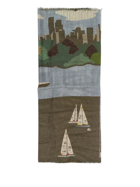 Aimé Leon Dore printed patchwork scarf