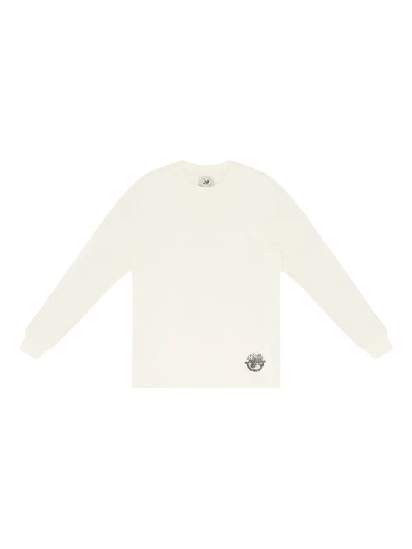 Aimé Leon Dore Washed Chino Long-sleeves T-shirt in White