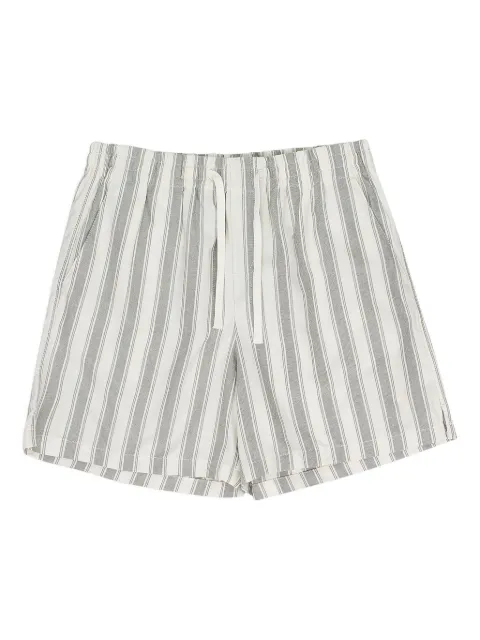 Aimé Leon Dore shorts con motivo de rayas y cordones en la pretina