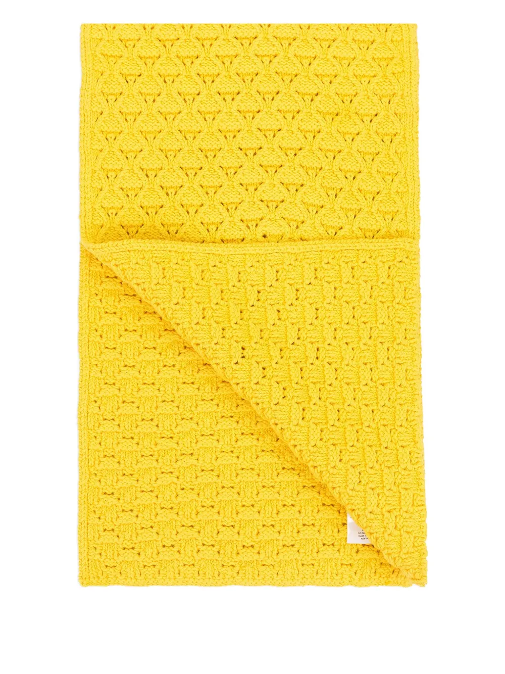 Aimé Leon Dore eyelet-knit scarf - Giallo