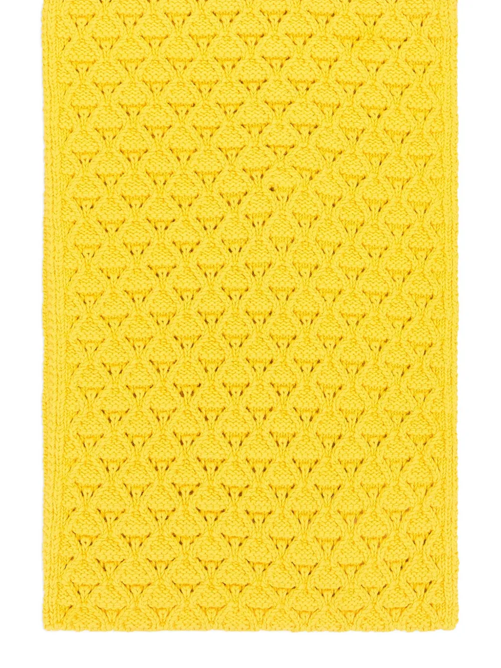 Aimé Leon Dore eyelet-knit scarf - Geel
