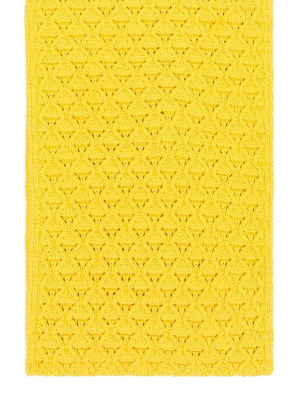 Aimé Leon Dore eyelet-knit Scarf | Yellow | FARFETCH HK