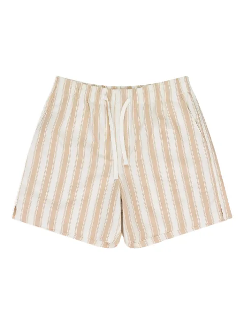 Aimé Leon Dore shorts con motivo de rayas y cordones en la pretina