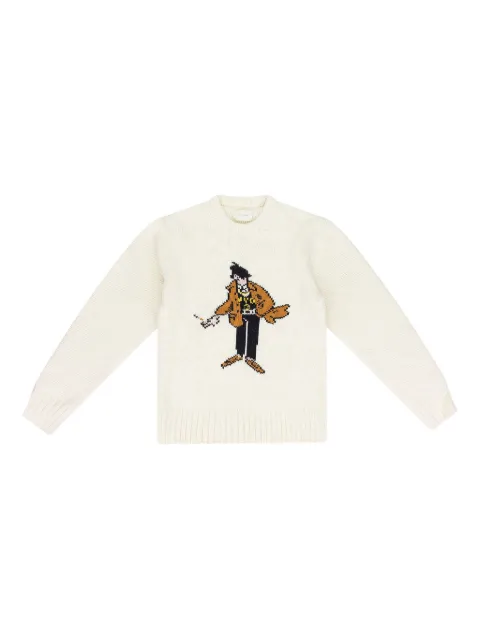 Aimé Leon Dore caricature knit sweater