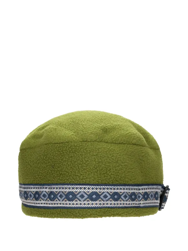 Aimé Leon Dore Fleece Trim Beanie | Green | FARFETCH