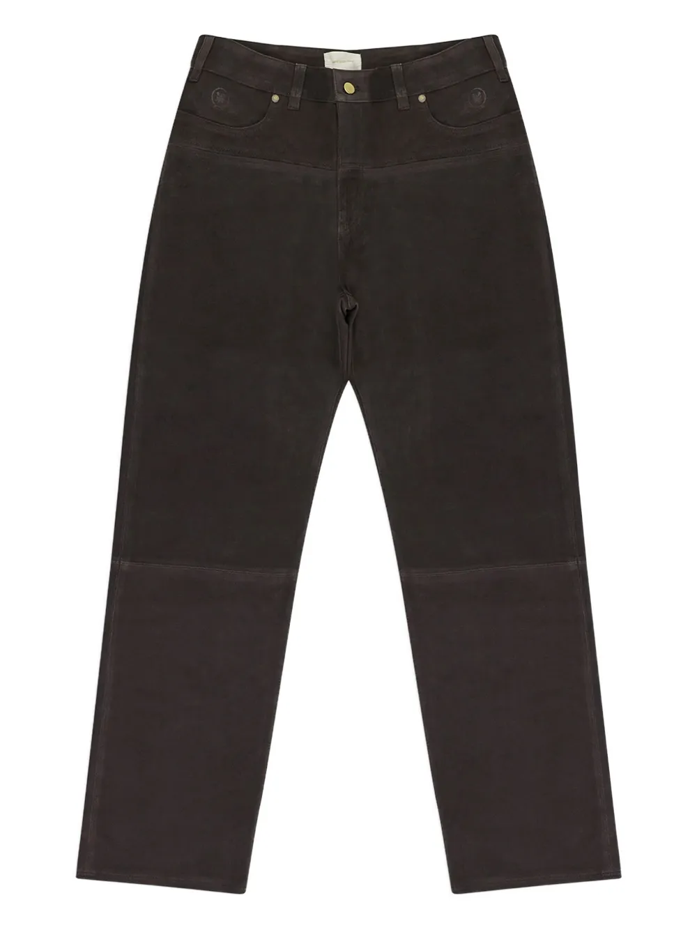 Aimé Leon Dore pantalon d'inspiration western en daim | marron | Image 1