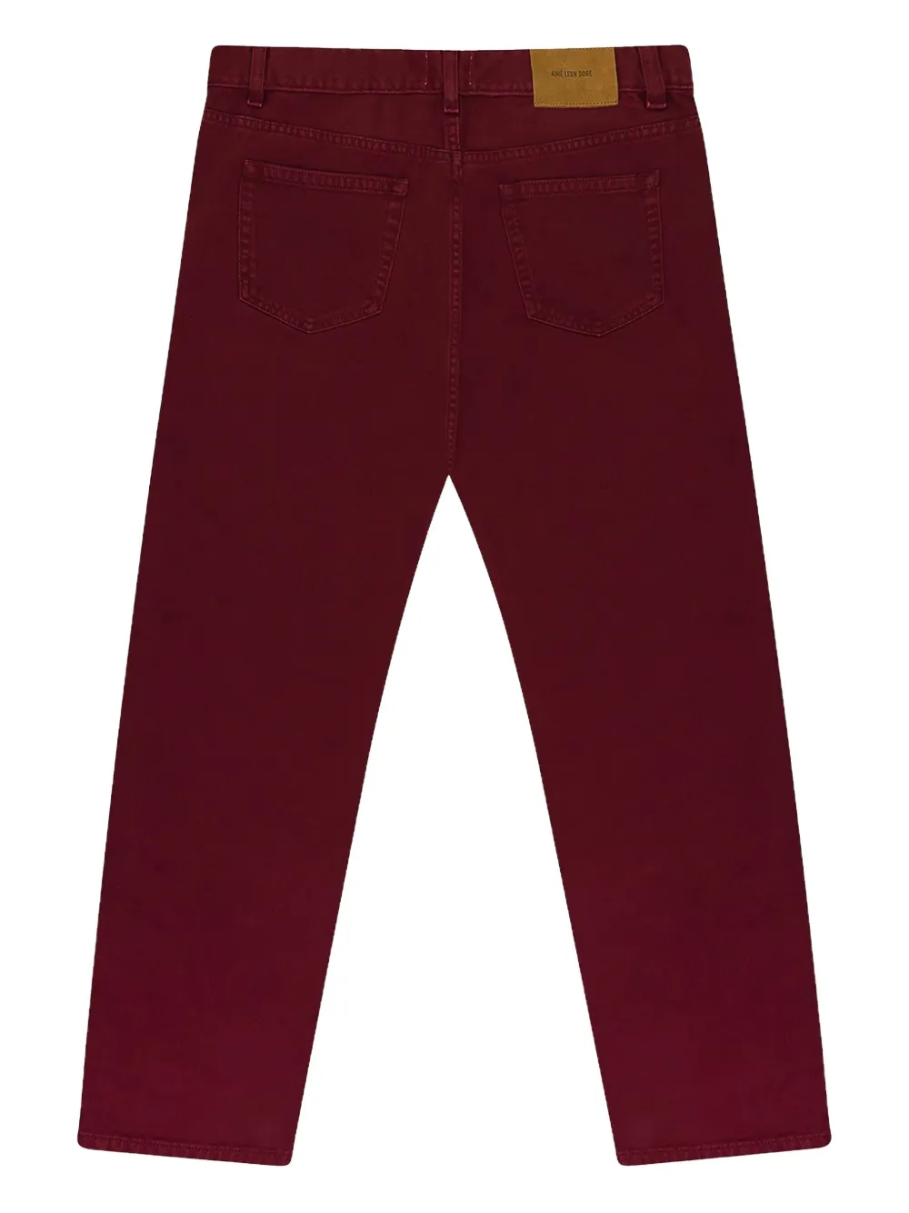 Aimé Leon Dore garment-dyed belt-loops trousers - Rood