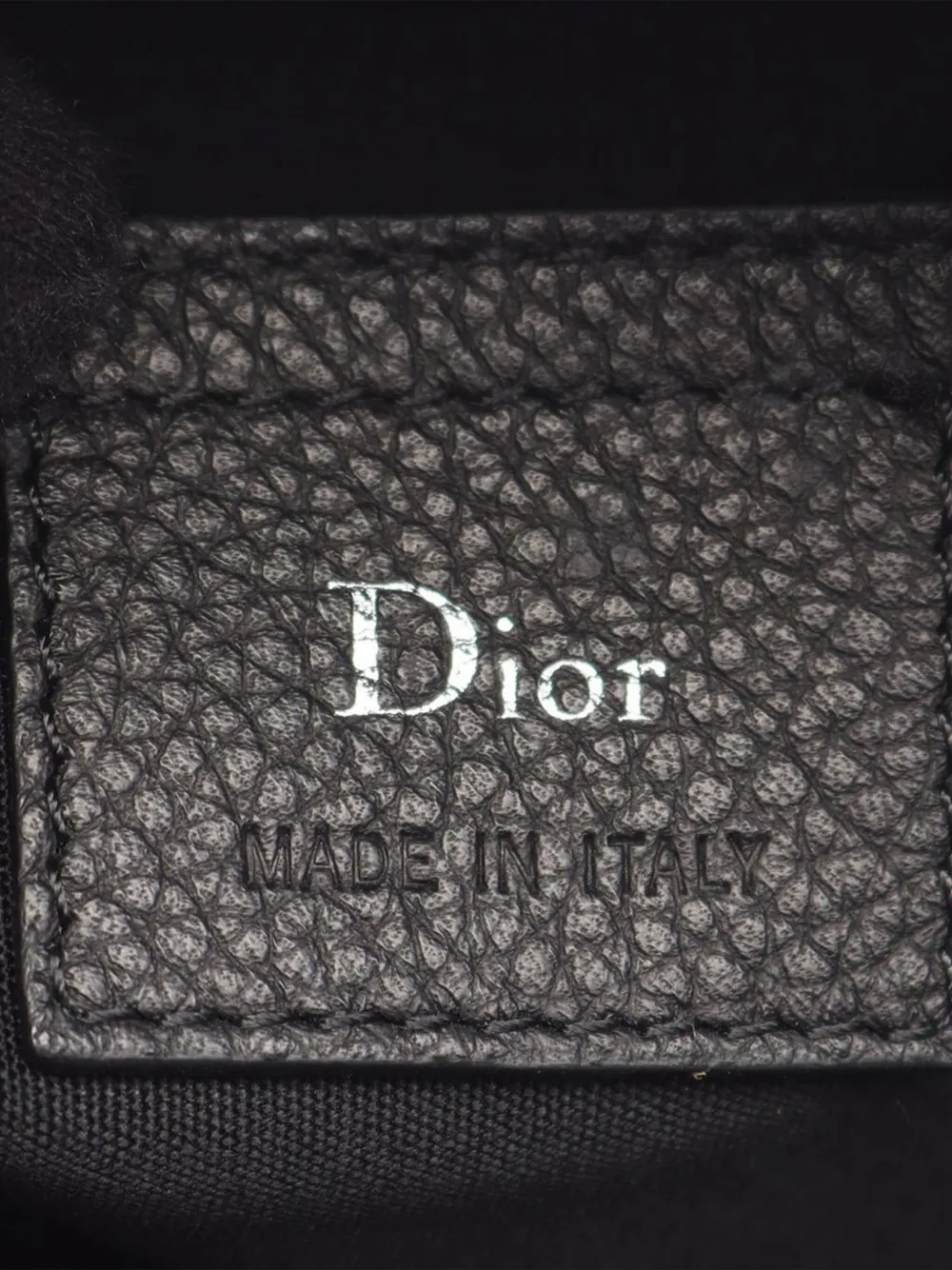 Pre-owned Dior 2019 Mini Grained Calfskin Rider Satchel In Black