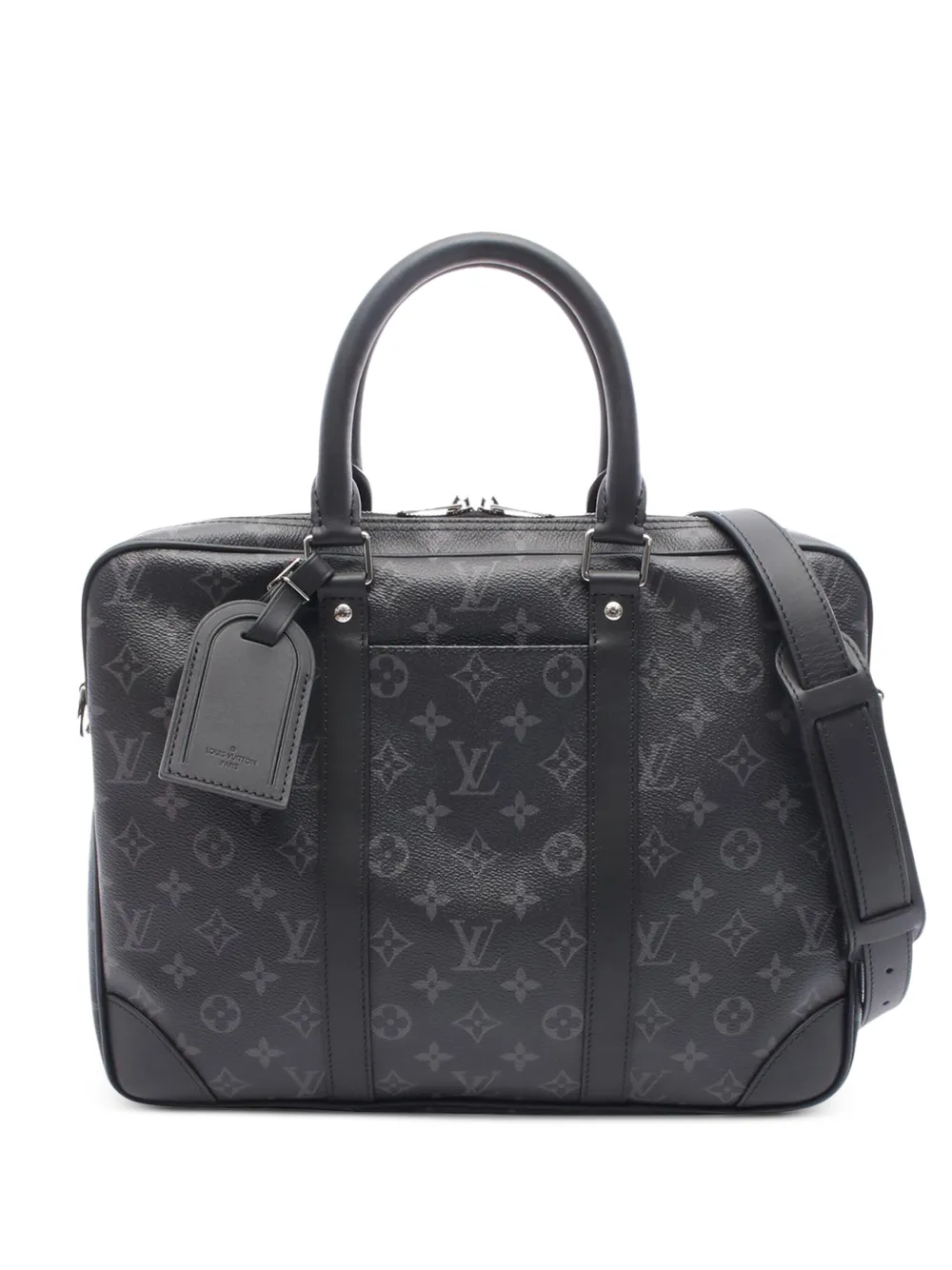 Louis Vuitton Pre-Owned 2021-2025 Monogram Eclipse Porte-Documents Voyage business bag | Black | Image 1