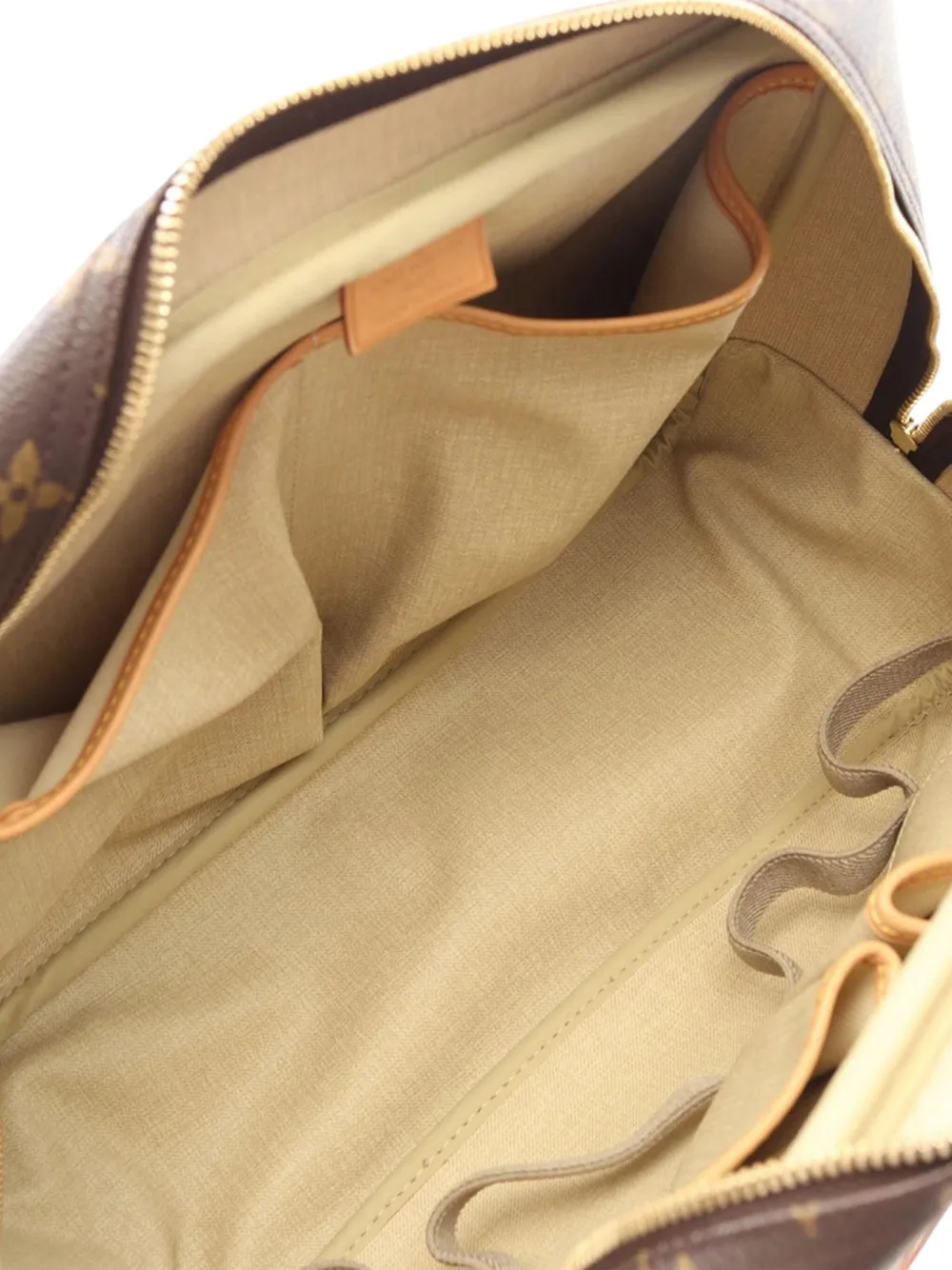 Pre-owned Louis Vuitton 2003 Monogram Deauville Handbag In Brown