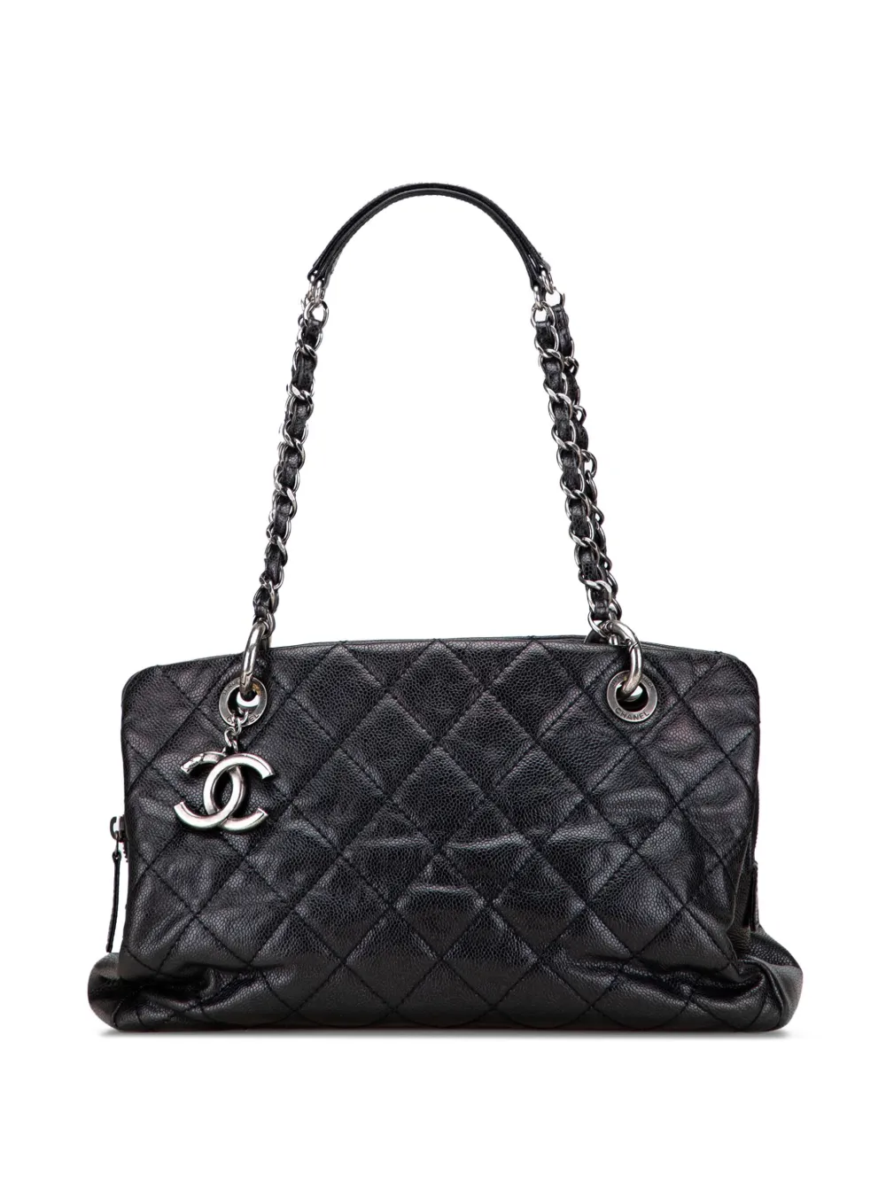Шикарная стеганая сумка-шоппер Caviar Chic, бывшая в употреблении у CHANEL в 2013-2014 годах