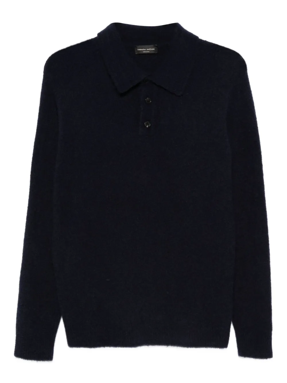 Roberto Collina playera tipo polo con botones | azul | Image 1