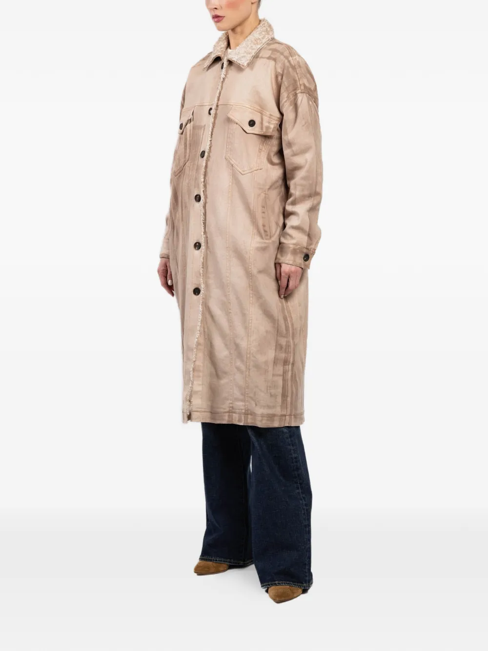  Avant Toi Button-fastening Coat - Neutrals 