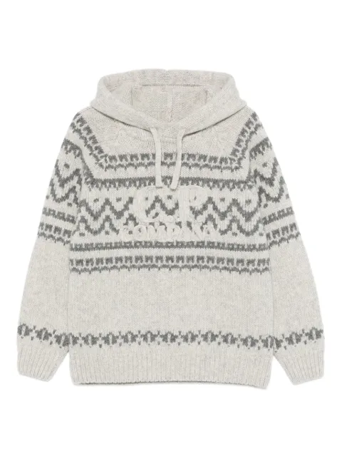 C.P. Company hoodie tejida con motivo