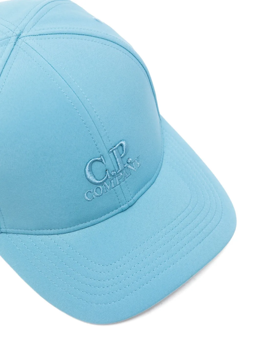 C.p. Company Logo-embroidered Cap In Blue