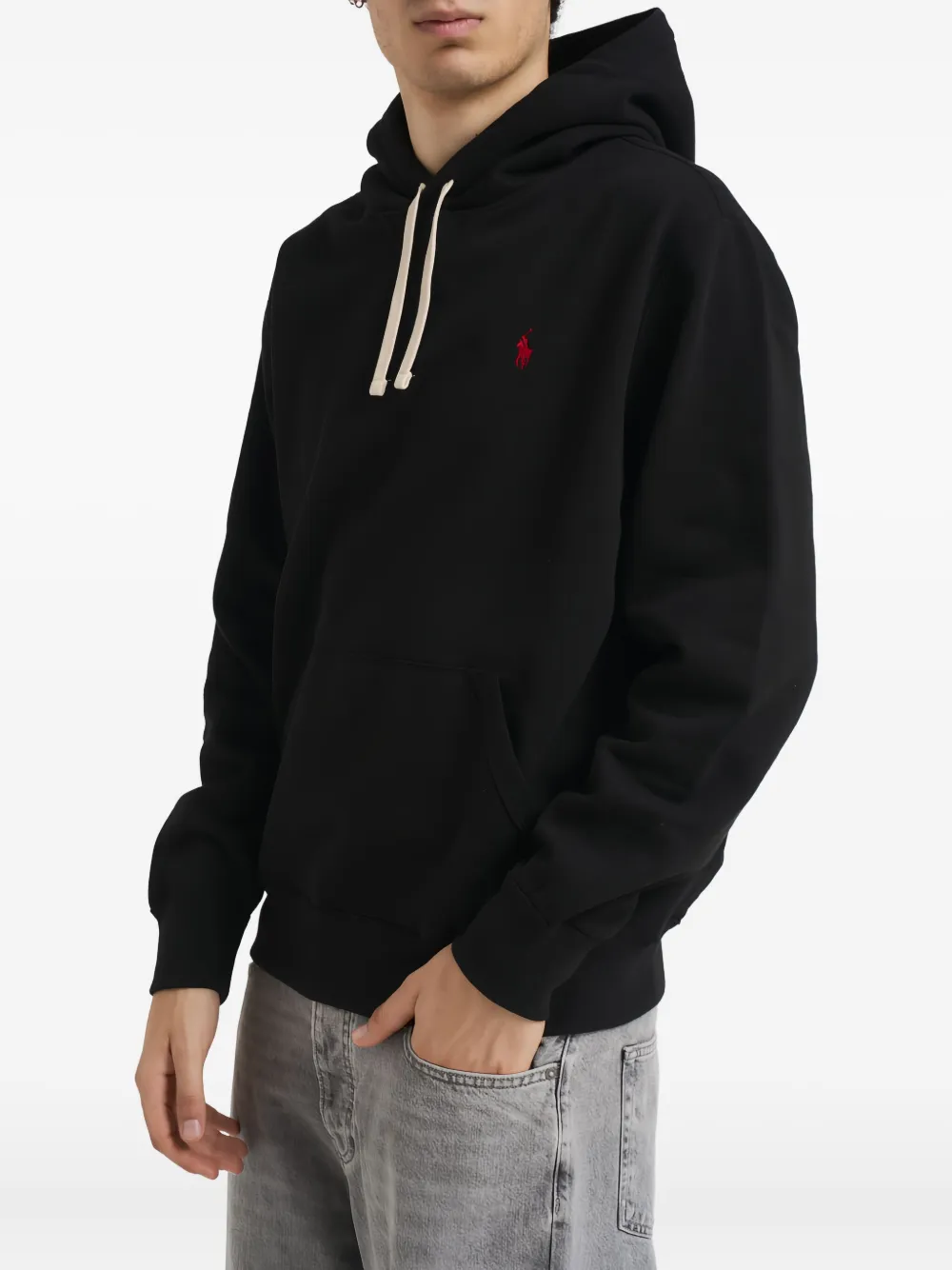 Polo Ralph Lauren Hoodie met logodetail Zwart