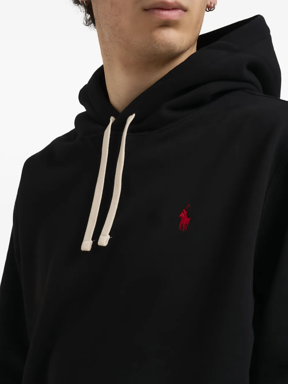 Polo Ralph Lauren Hoodie met logodetail Zwart