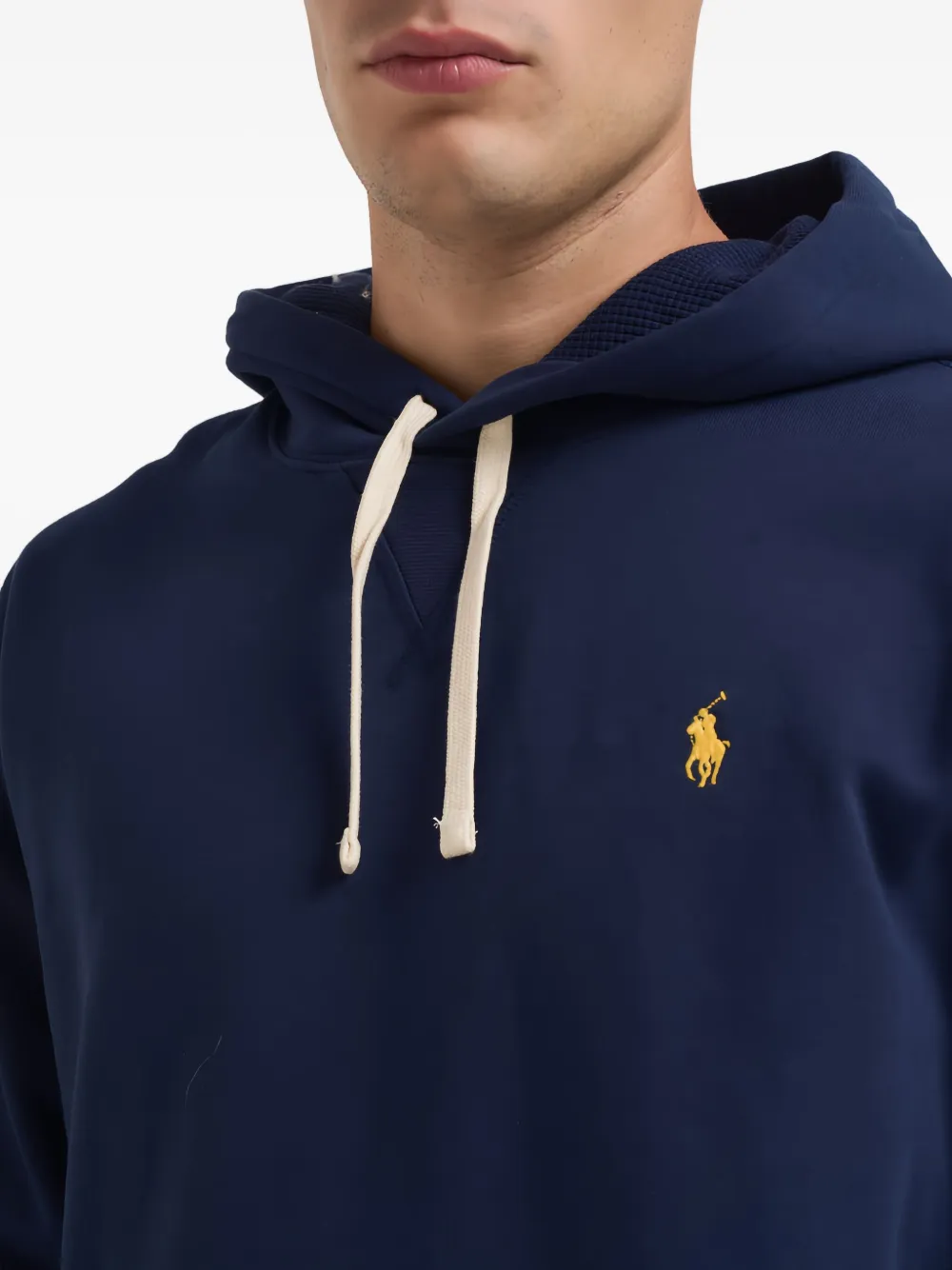 Polo Ralph Lauren Logo-embroidery Long-sleeve Hoodie In Blue