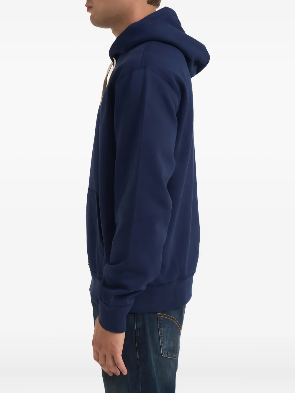 Polo Ralph Lauren Logo-embroidery Long-sleeve Hoodie In Blue