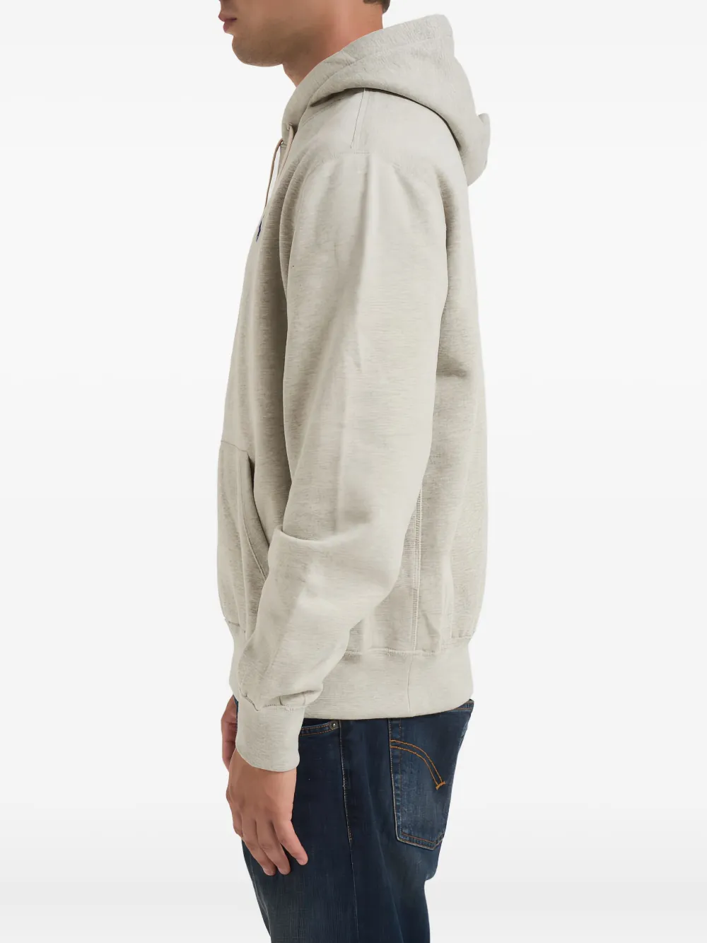 Polo Ralph Lauren Logo-embroidered Long-sleeve Hoodie In Gray