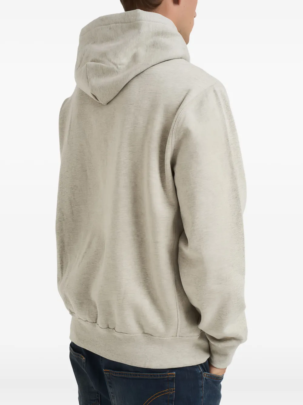 Polo Ralph Lauren Logo-embroidered Long-sleeve Hoodie In Gray