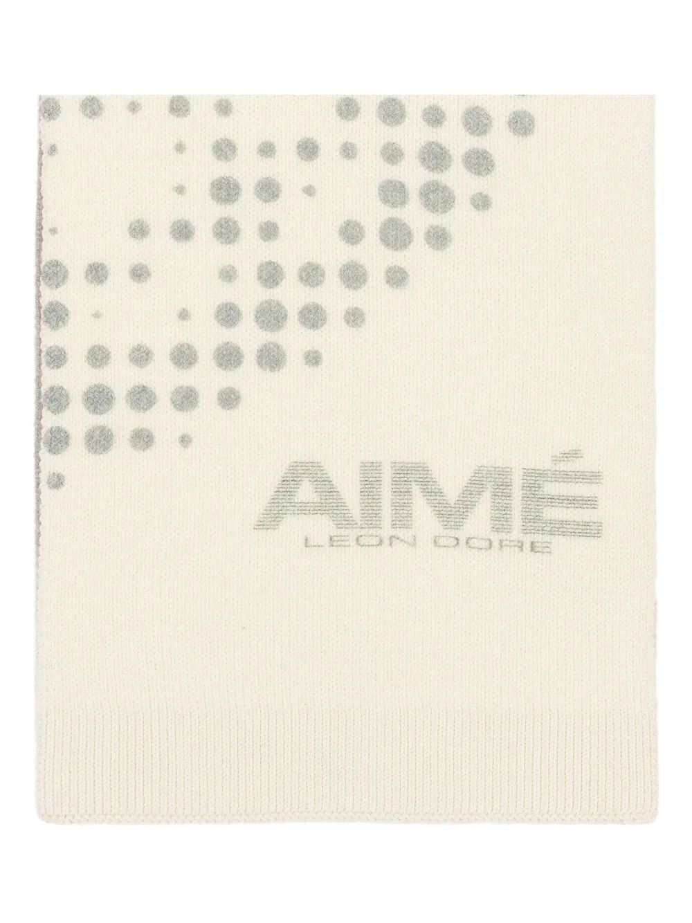 Aimé Leon Dore NEW BALANCE geo-print wool scarf | Neutrals | Image 1