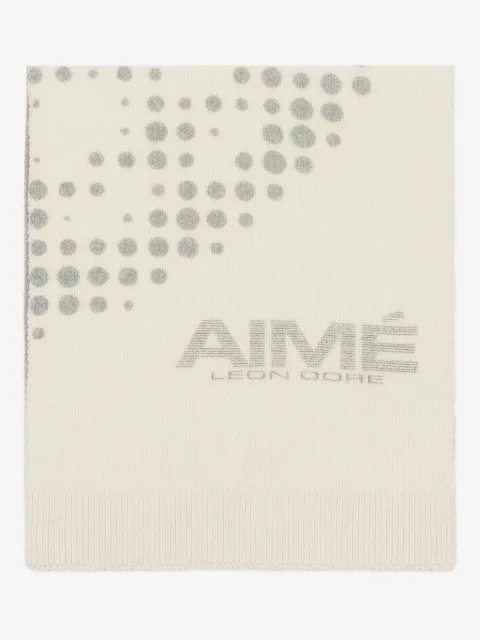 Aimé Leon Dore وشاح 'نيو بالانس' صوف بطبعة هندسية