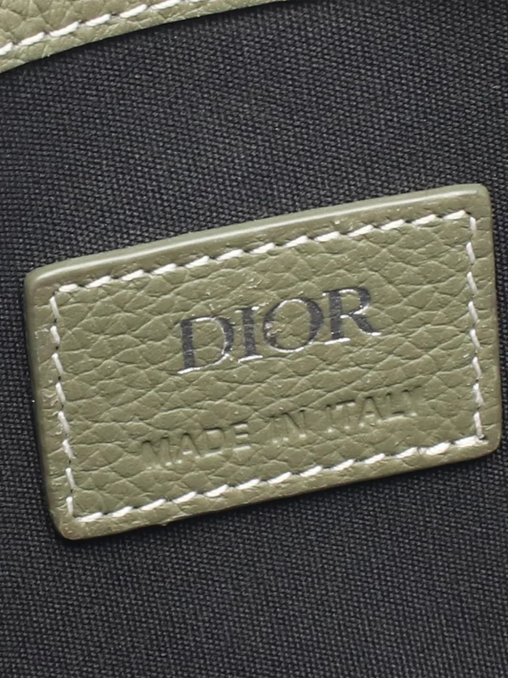 Pre-owned Dior 2000-2025 Kaws Grained Calfskin Saddle Pouch Crossbody Bag In Brown