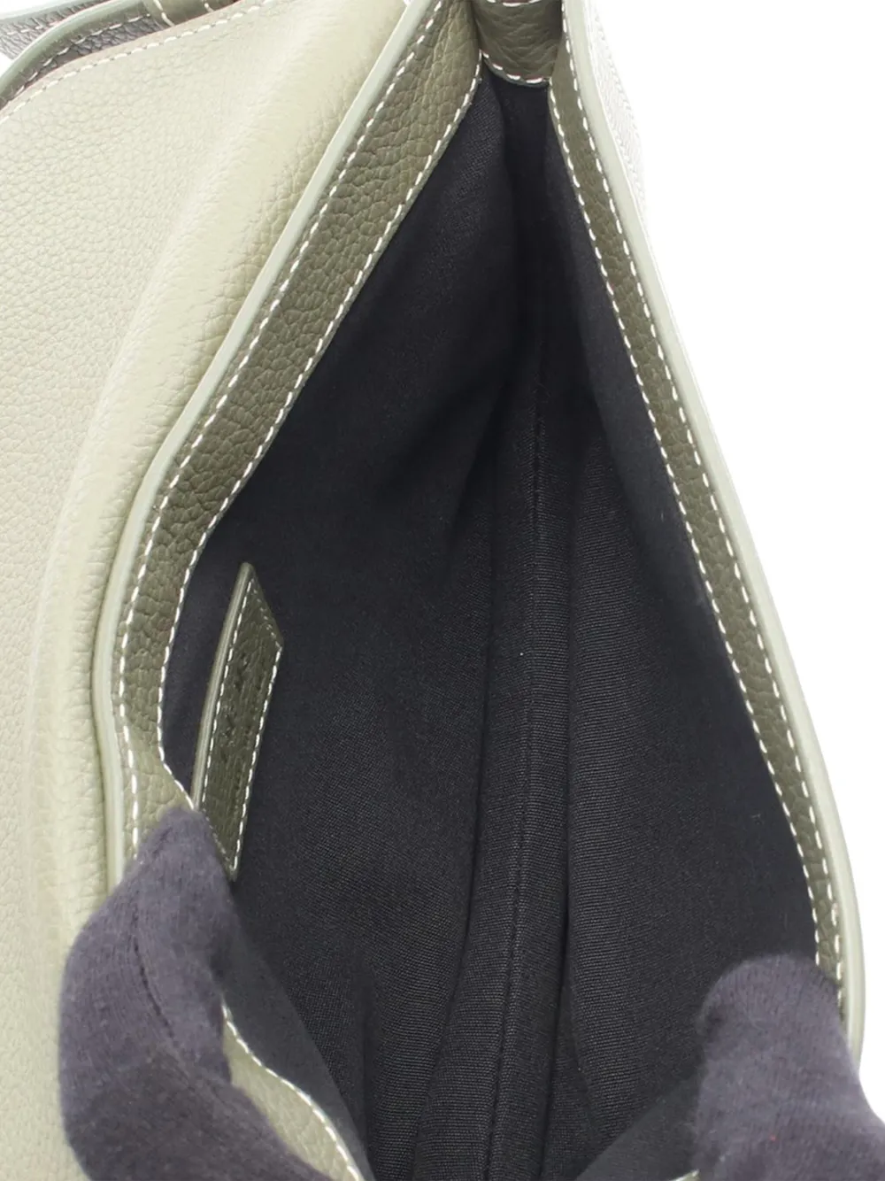 Pre-owned Dior 2000-2025 Kaws Grained Calfskin Saddle Pouch Crossbody Bag In Brown