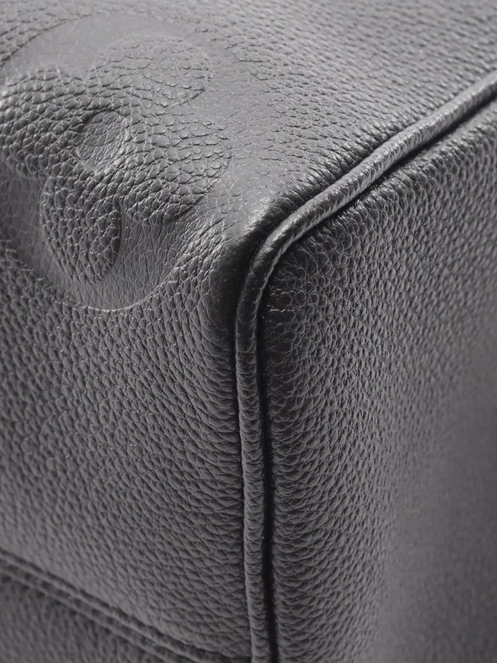 Pre-owned Louis Vuitton 2021-2025 Monogram Giant Empreinte Speedy Bandouliere 25 Satchel In Black