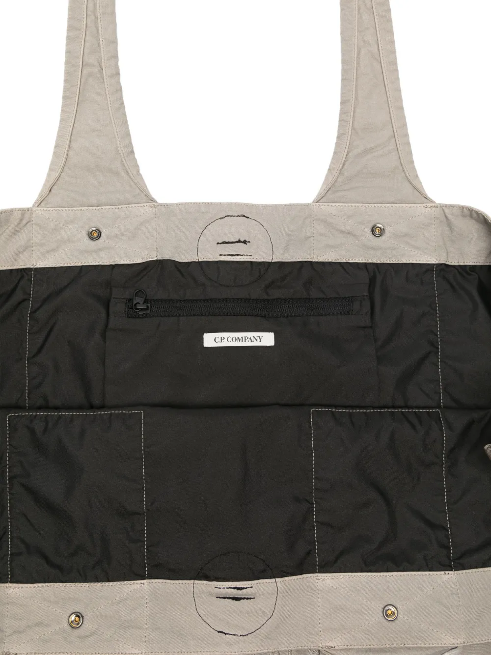 C.P. Company Schoudertas met handvatten Beige