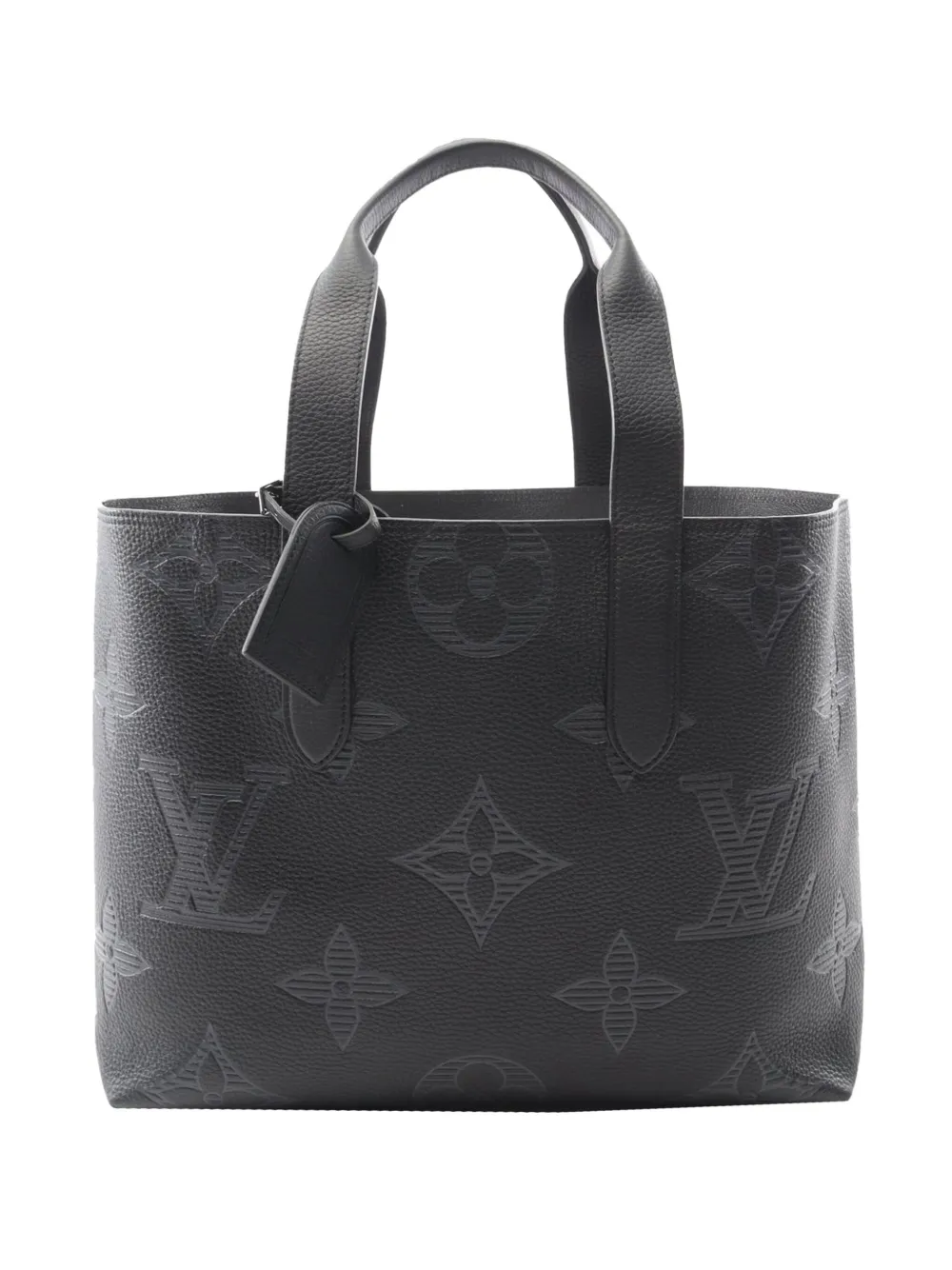 Louis Vuitton Pre-Owned 2020 Monogram Giant Shadow Cabas Voyage NV Tote Bag | Schwarz | Image 1