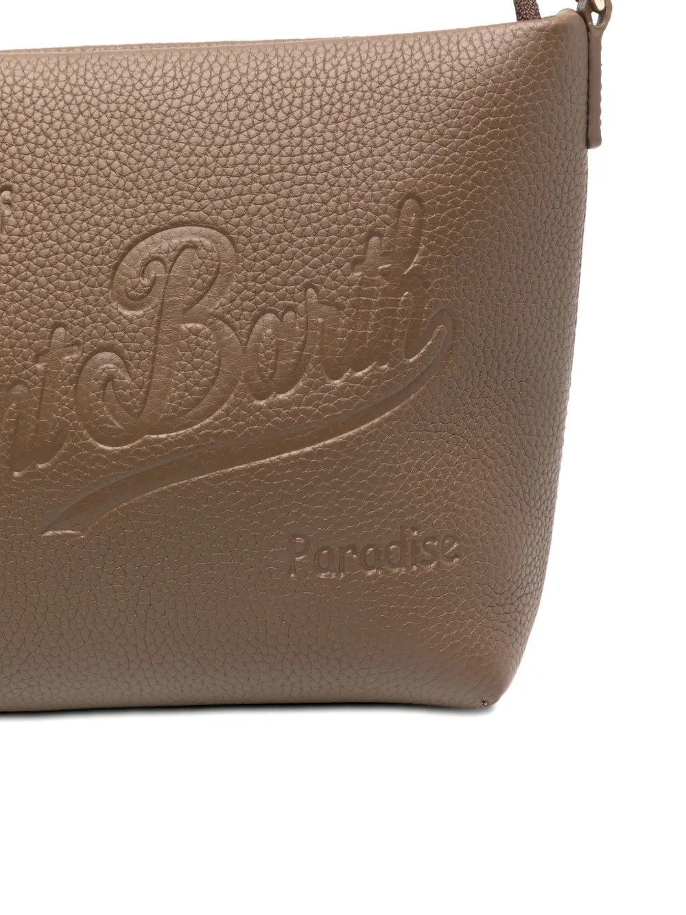 Mc2 Saint Barth Logo-embossed Shoulder Bag In Brown