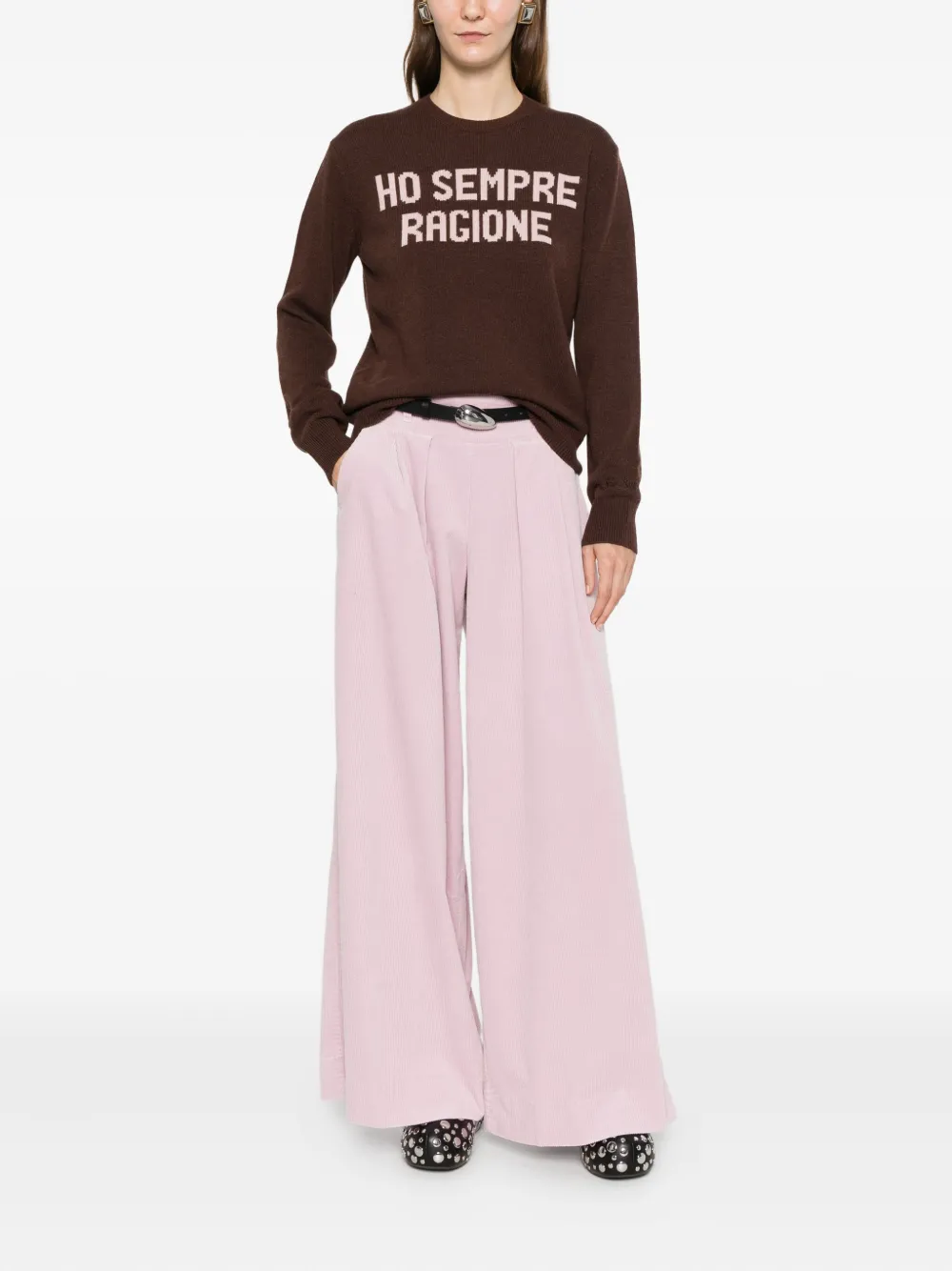 Mc2 Saint Barth Sempre Ragione Sweater In Brown