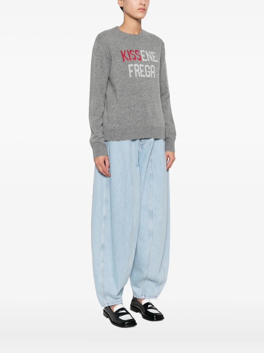 Mc2 Saint Barth Long-sleeve Sweater In Gray