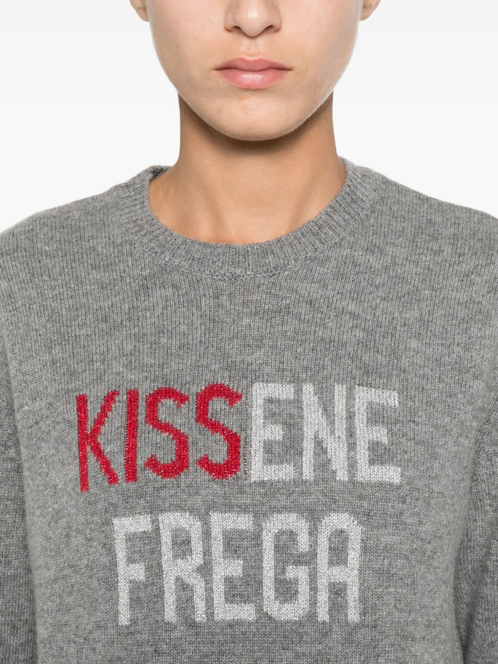 Mc2 Saint Barth Long-sleeve Sweater In Gray
