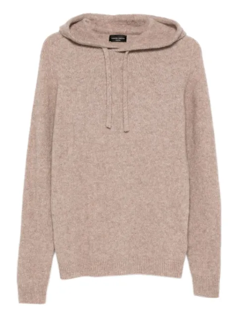 Roberto Collina hoodie con cordones