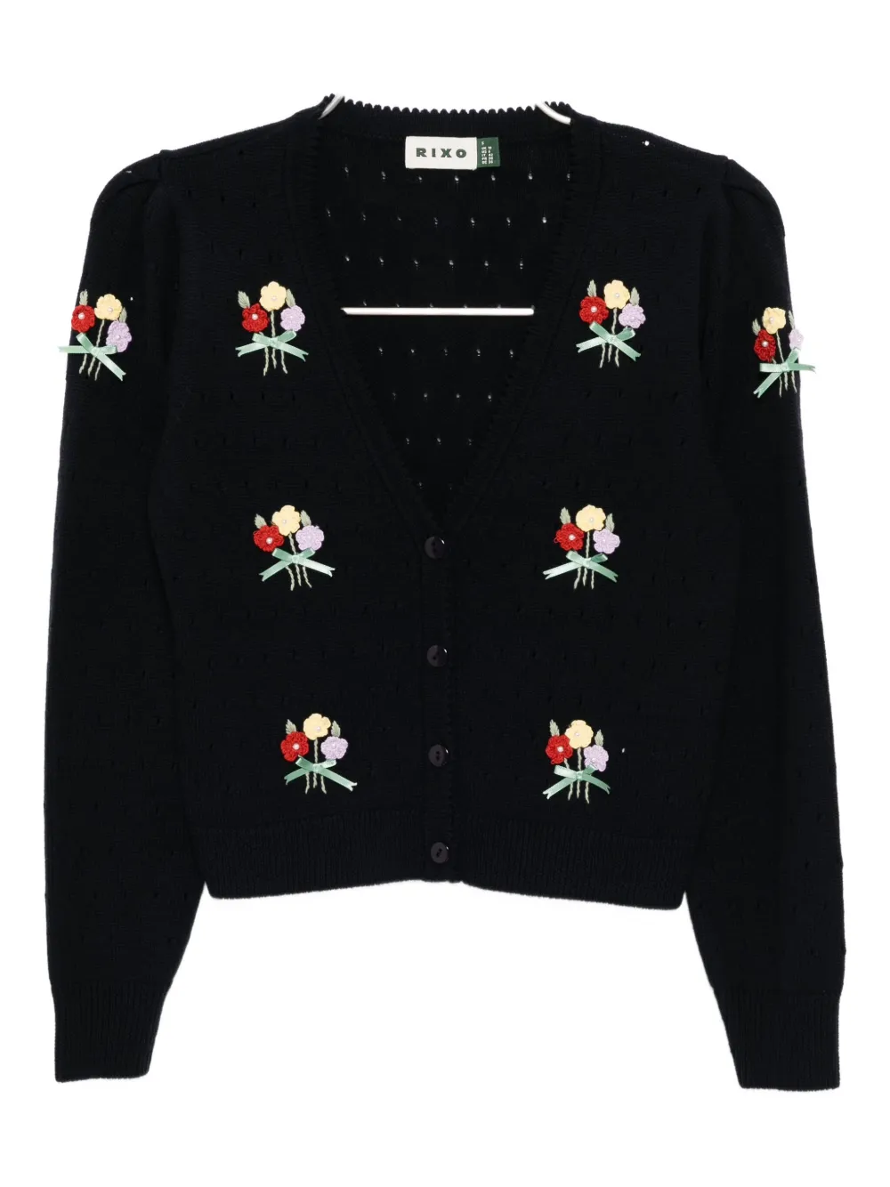 Rixo London Merinda Cardigan In Black