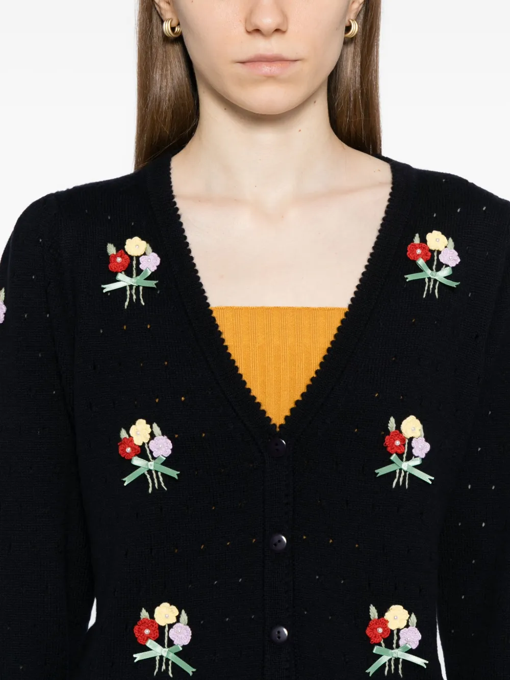 Rixo London Merinda Cardigan In Black