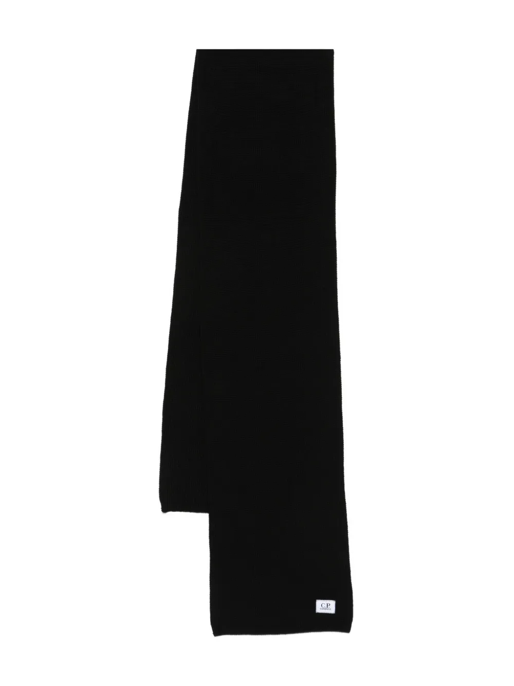 C.P. Company mascada con aplique del logo | negro | Image 1