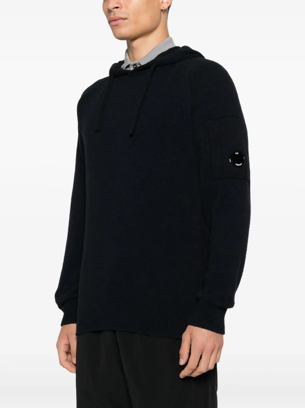 C.P. Company Hoodie met opgestikte zak Blauw