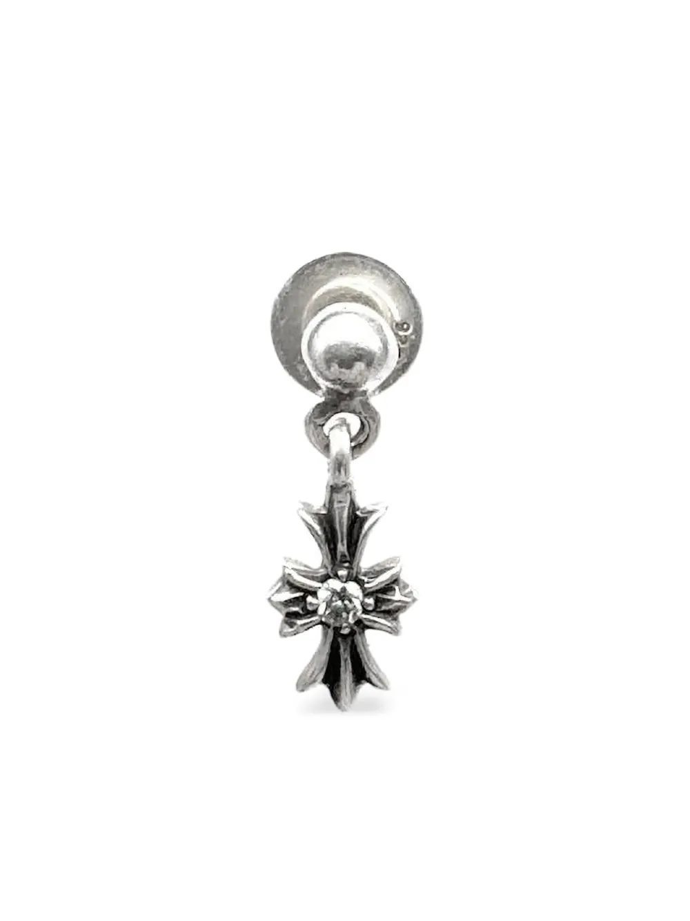 Chrome Hearts cross drop earring | Silver | Image 1