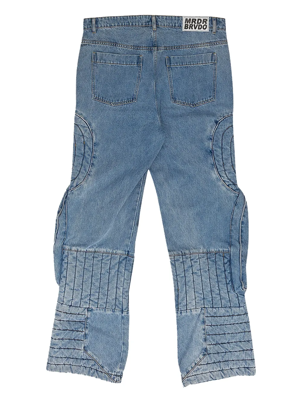 Who Decides War Jeans met effect - Blauw