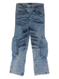 Who Decides War whiskering-effect jeans - Blue