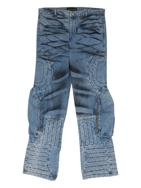 Who Decides War jeans con efecto desgastado