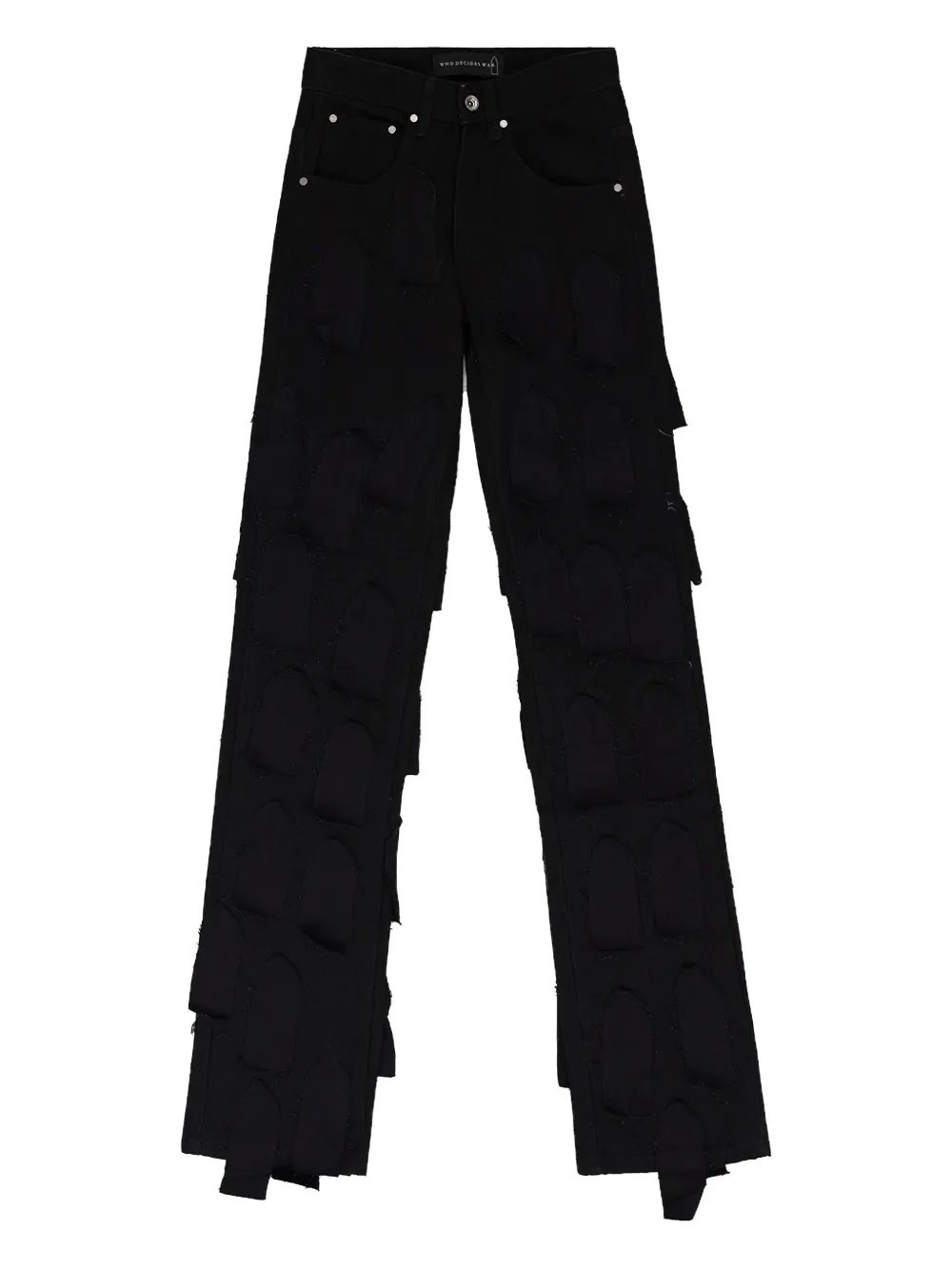 Who Decides War button-fastening denim | Black | Image 1