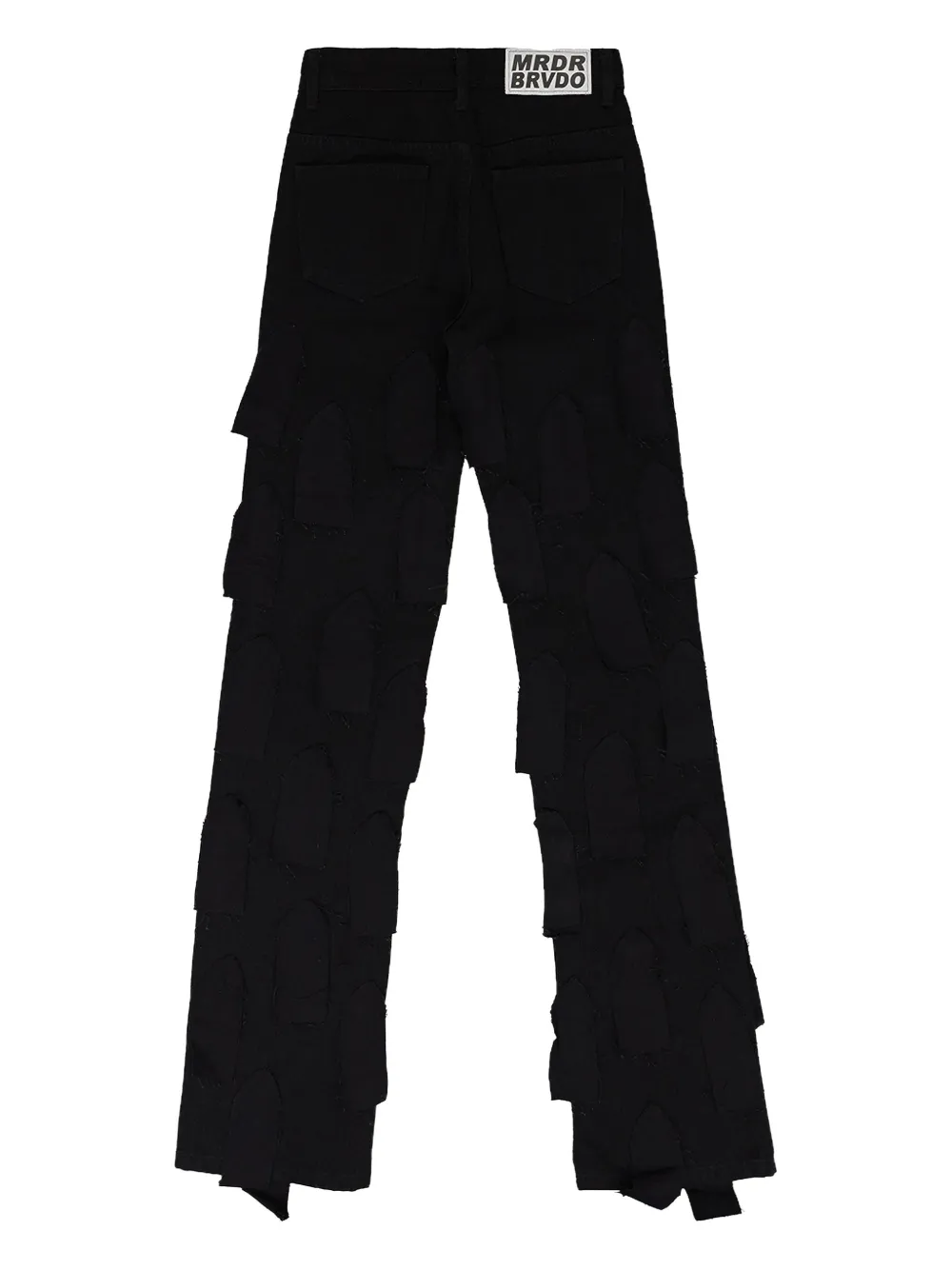 Who Decides War Jeans met knoopsluiting - Zwart
