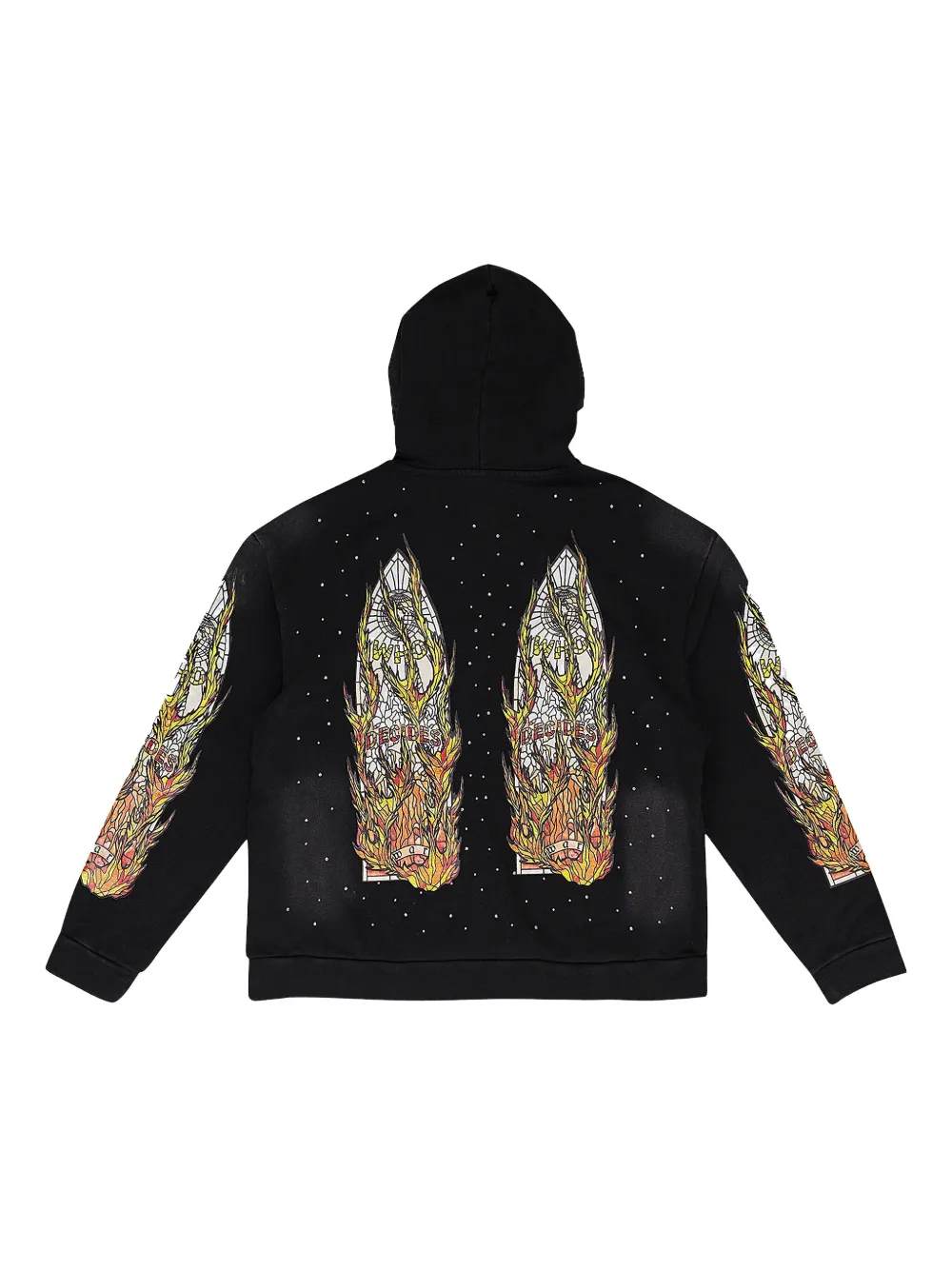 Who Decides War Long-sleeve Hoodie In Black