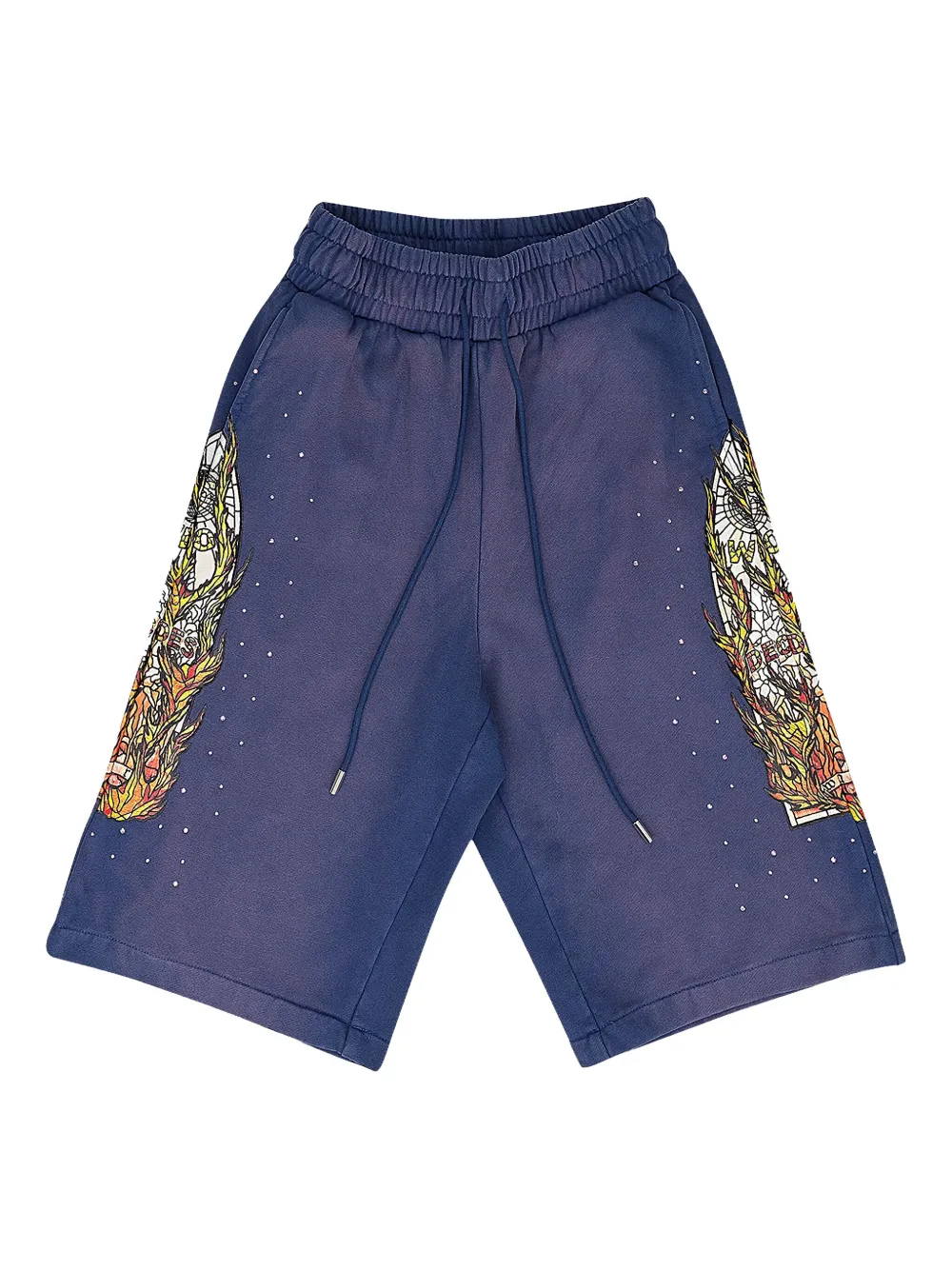 Who Decides War drawstring shorts | Blue | Image 1