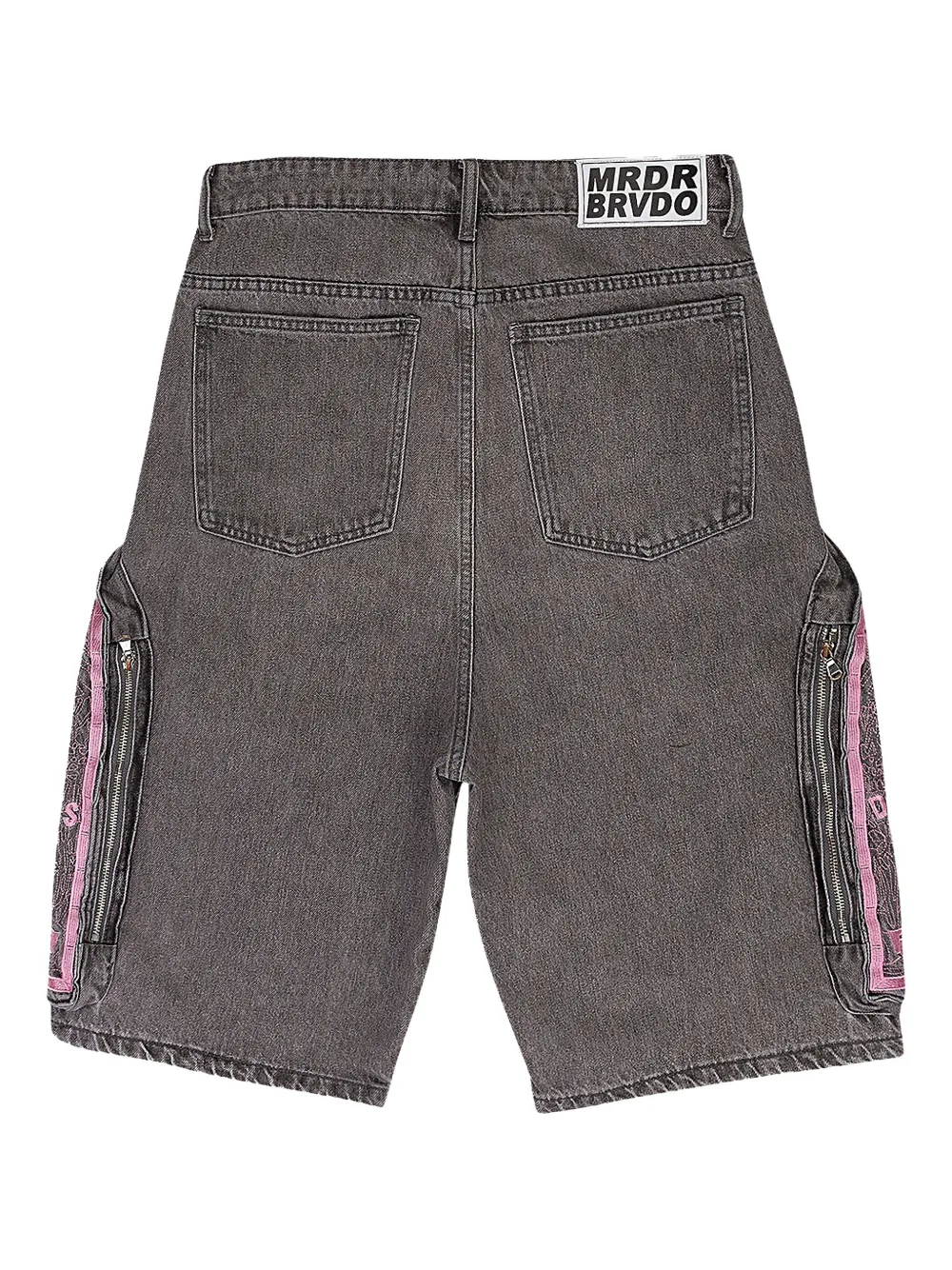 Who Decides War Denim sorts met borduurwerk - Grijs